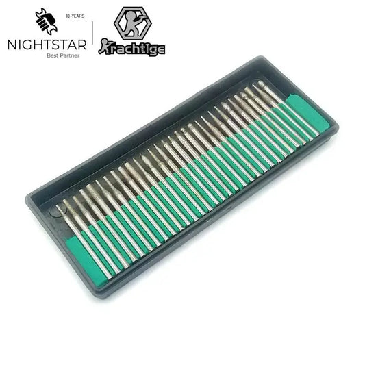 30Pcs Shank 2.35mm 3mm Diamond Grinding Head Set Burr Needle Point Engraving Carving Polishing Glass Drill Bit Rotary Tools from PriceLows™