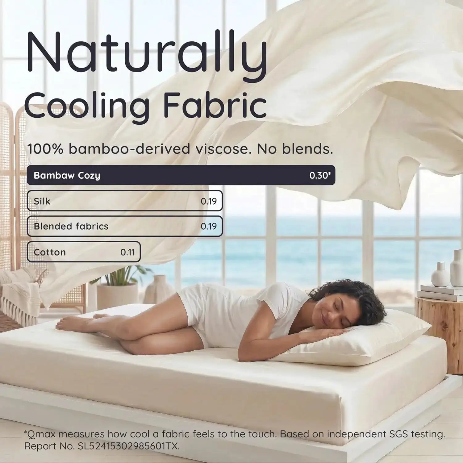 Bamboo Sheets Queen Size Set 4pcs Cooling Bed Sheets Super Soft Deep Pocket Fits 16'' Mattress Charcoal from PriceLows™