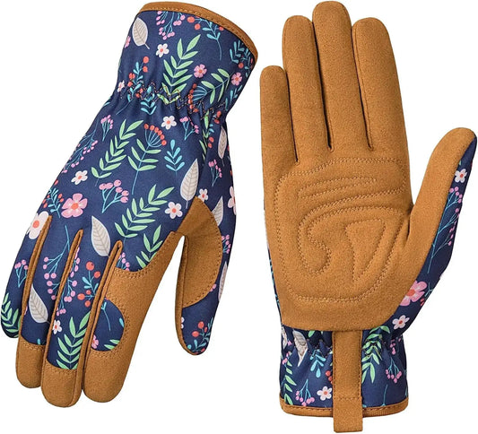 Gardening Gloves for Women - Leather Garden Gloves Thorn Proof, Outdoor Protective Working Gloves from PriceLows™