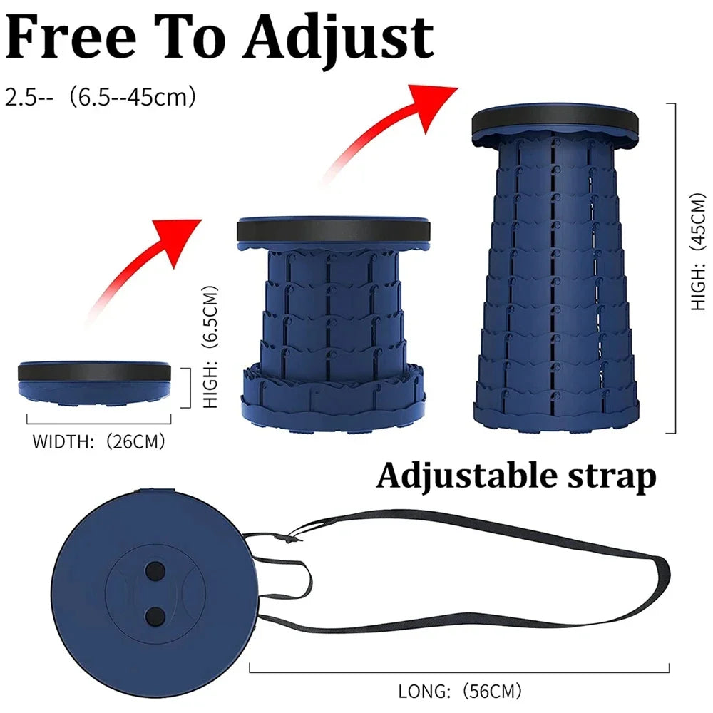 Camping Chair | Telescopic Folding | 24.5x45x6 cm | Nylon ABS