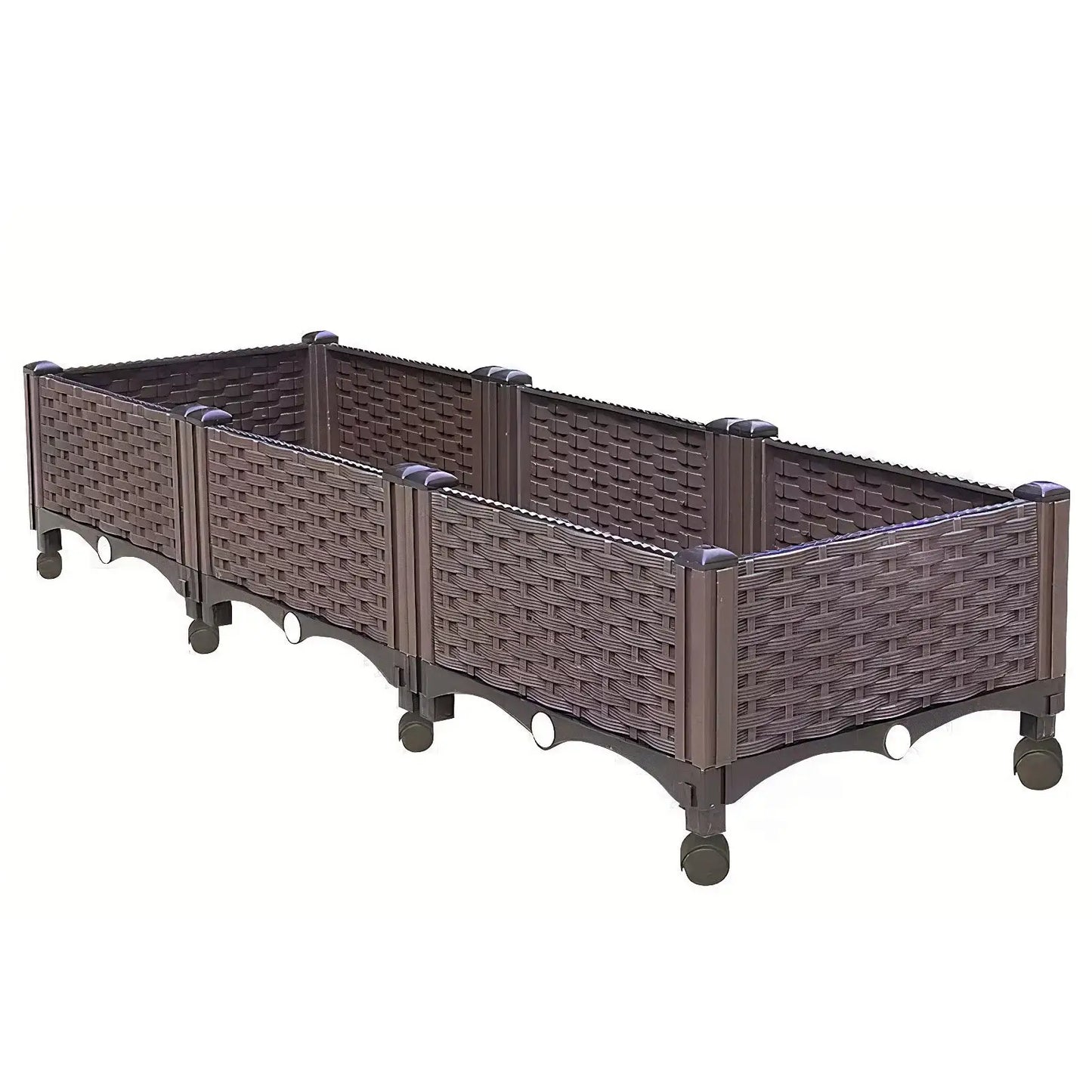 Elevated Garden Box with Drainage Plug Standing Planter Beds for Vegetables Flower from PriceLows™