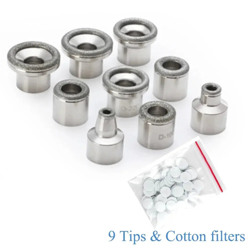 Diamond Microdermabrasion Tips | 9 Pack Wands And Nozzles For Skin Peeling