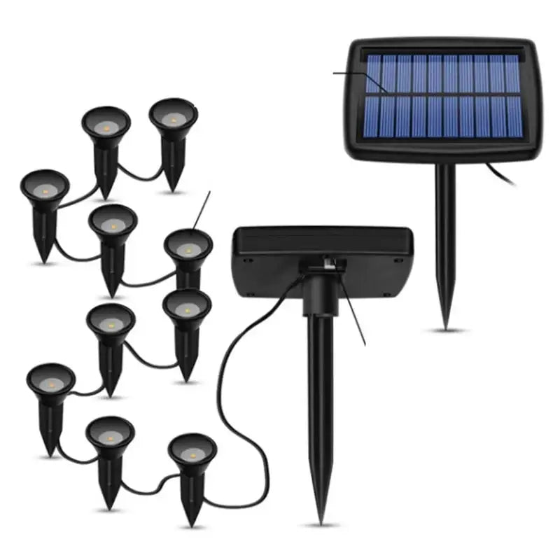 10 in 1 Outdoor Solar Lights RGB Changing Lawn Ground Lamp IP65 Waterproof Landscape Spotlights Garden Decoration Outdoor Lights from PriceLows™