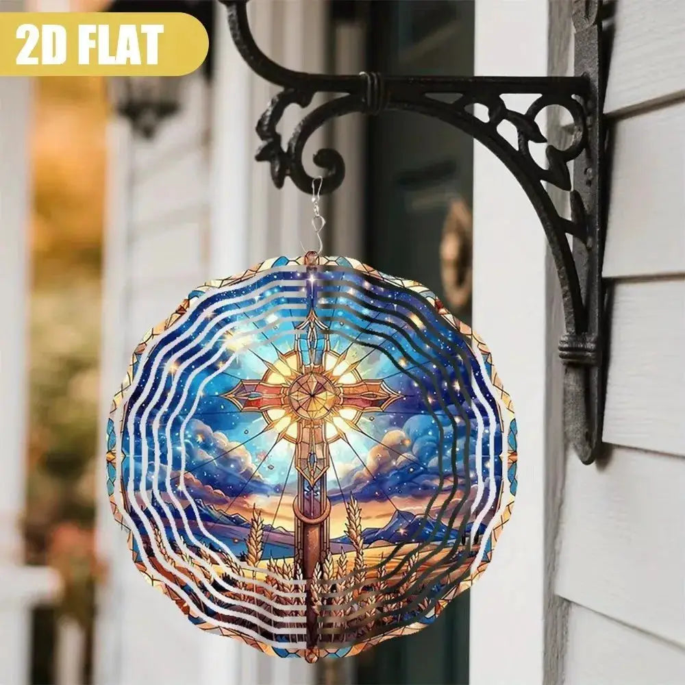 Vibrant Hummingbird Wind Chime - Floral Mandala Metal Spinner, Indoor Outdoor Decor for Yard & Balcony from PriceLows™
