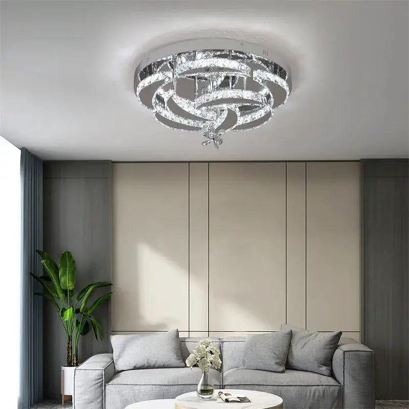 Crystal Ceiling Lamp Led Chandelier Modern Penadant Lighting Fixture For Living Dining Room Bedroom Decorate Lustre RC Dimmable from PriceLows™