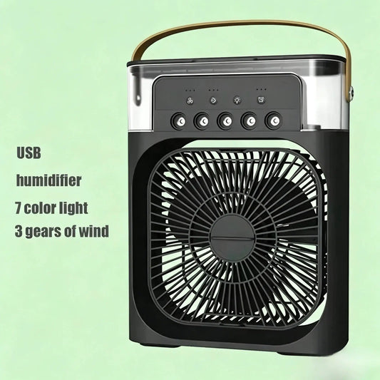 3 In 1 Portable Mini Air Cooler Fan AIr Conditioner LED Night Light Humidifier Adjustable Speed Personal Air Cooler from PriceLows™