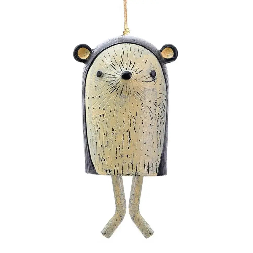 Cute Animal Wind Chime Resin Craftsmanship Pet Pendant for Rural Garden Decor Festival Nordic RusticOutdoor Decor Wind Bell Gift from PriceLows™