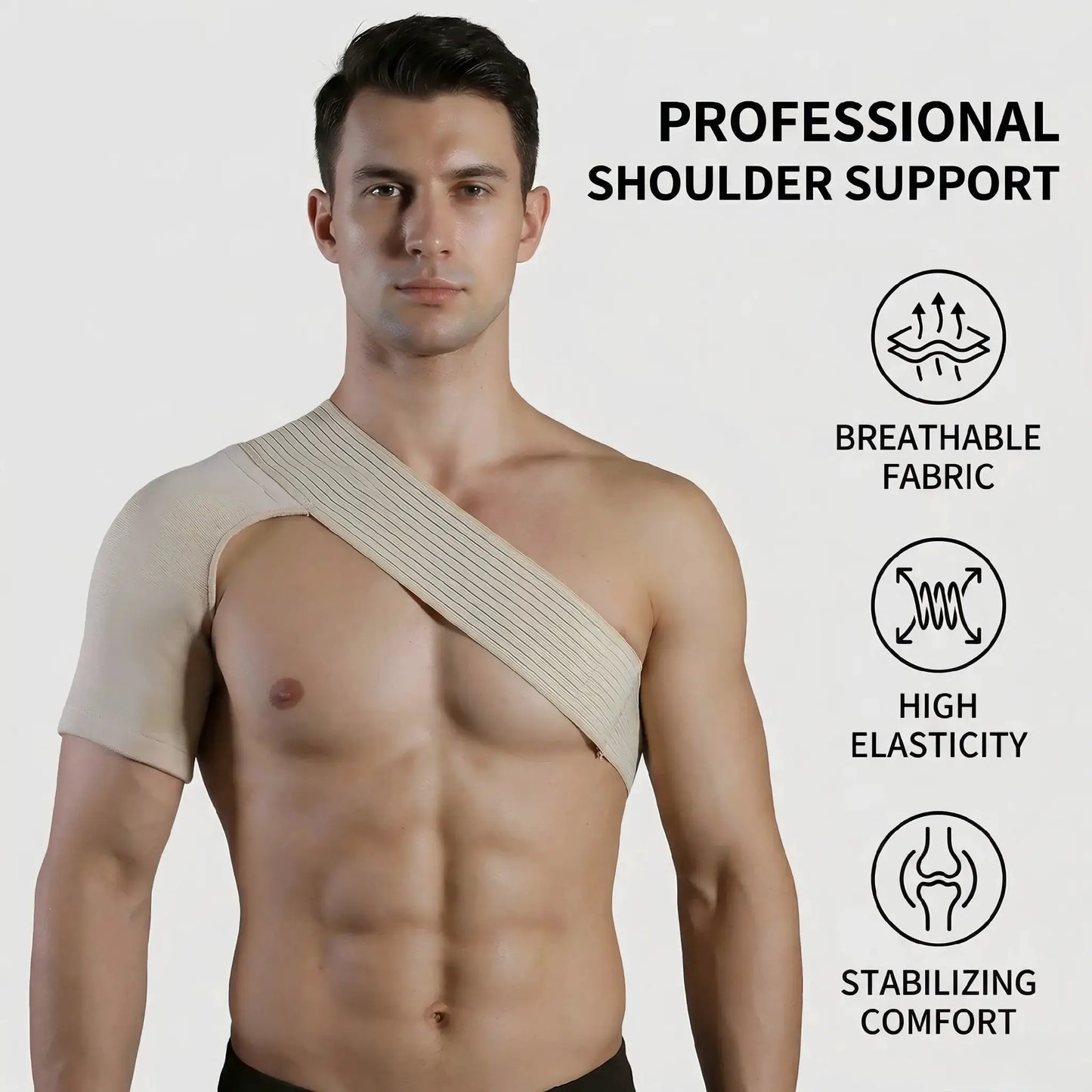 Adjustable Compression Shoulder Support Brace | Pain Relief And Injury Recovery | Men And Women