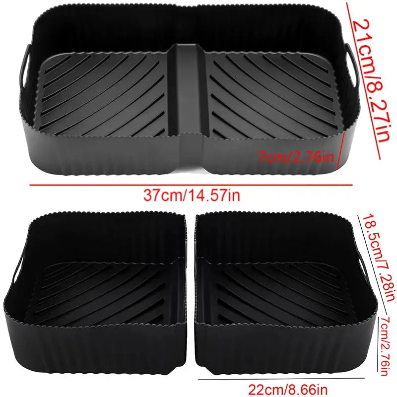 Silicone Air Fryer Liners | Ninja AF500EU Compatible | Non-Stick | 10.4L/5.2L
