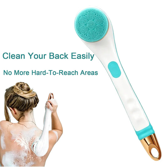 Electric Bath Brush | Long Handle | Waterproof | Replaceable Heads