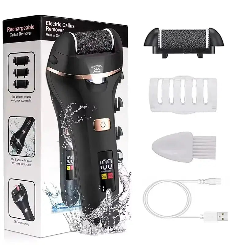 Waterproof Charged Electric Foot File for Heels Grinding Pedicure Tools Professional Foot Care Tool Dead Hard Skin Callus USB from PriceLows™