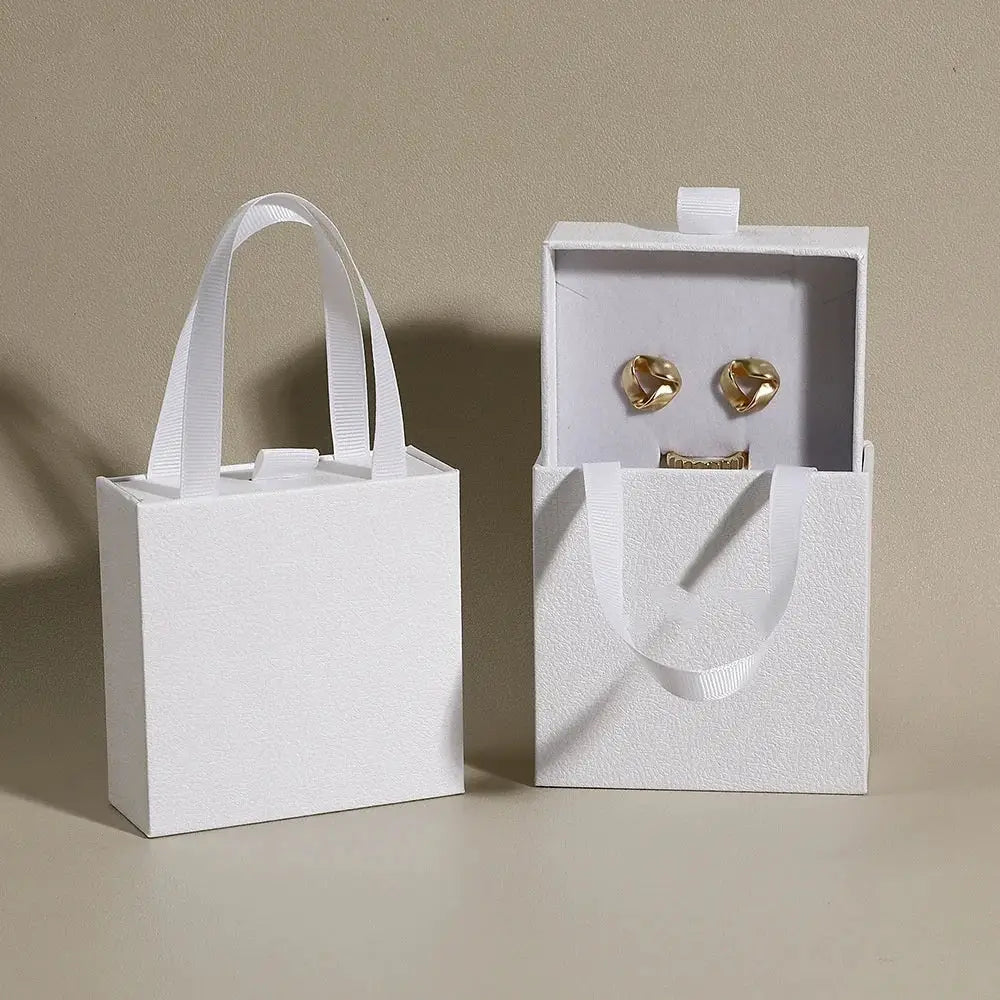 1PC Thick Kraft Paper Drawer Jewelry Box Portable Ring Necklace Bracelet Earrings Gift Display Case Packaging Boxes Cardboard from PriceLows™