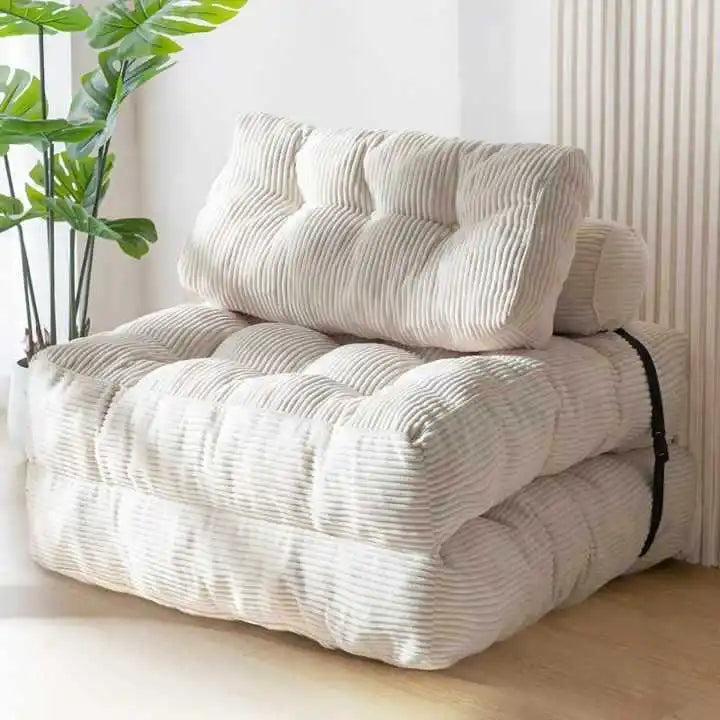Foldable Sofa Lounger | 1.9m Length | Velvet Fabric | 6 Colors