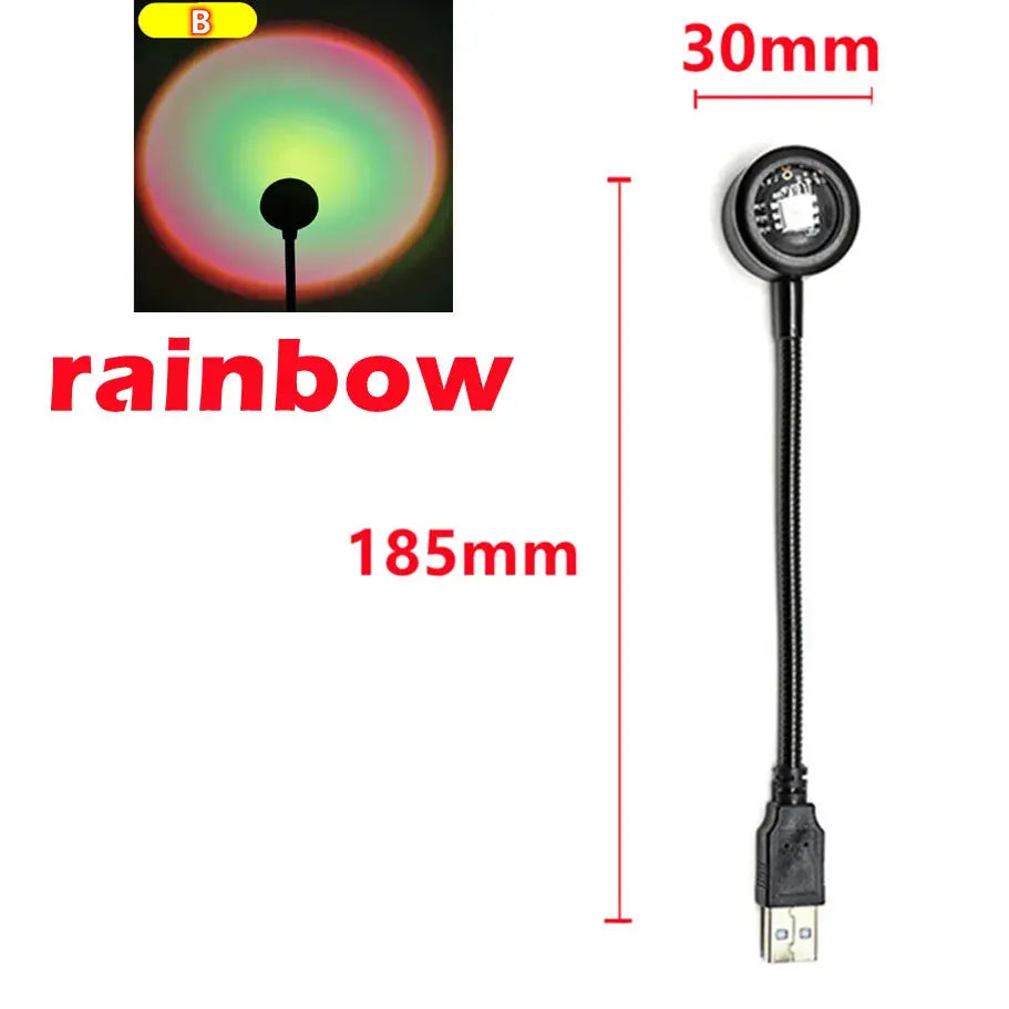 LED Projector | USB Powered | Portable Size | Warm Glow Effect