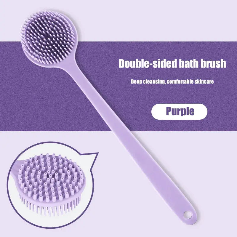 Back Scrubber | Long Handle | Soft Silicone | 380mm Length