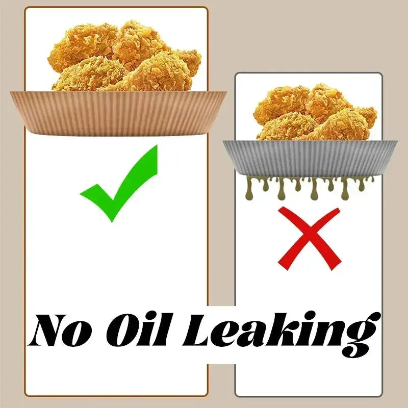 Air Fryer Paper | Round Shape | Disposable Nonstick Liners | Oil Absorbing