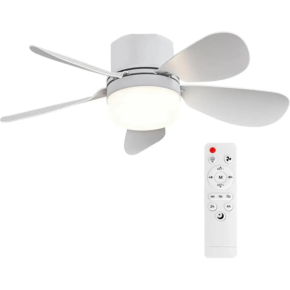 Ceiling Fan Light | Remote Control | E27 Socket | Bulbs Included