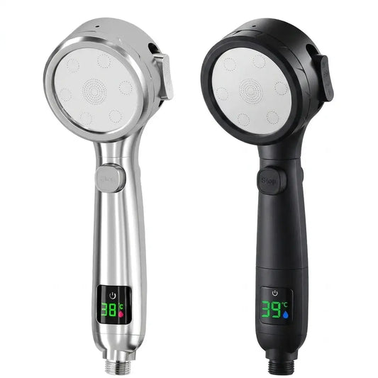 Handheld Shower Head | 4 Speed Modes | LED Temperature Display from PriceLows™
