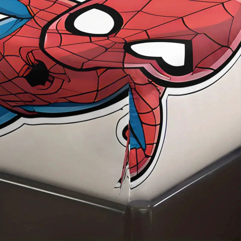 3Pcs Chibi Marvel Fitted Sheet Set with Pillowcases, Soft Deep Pocket Cartoon Print Mattress Cover for Kids Boys Girls Bedroom from PriceLows™