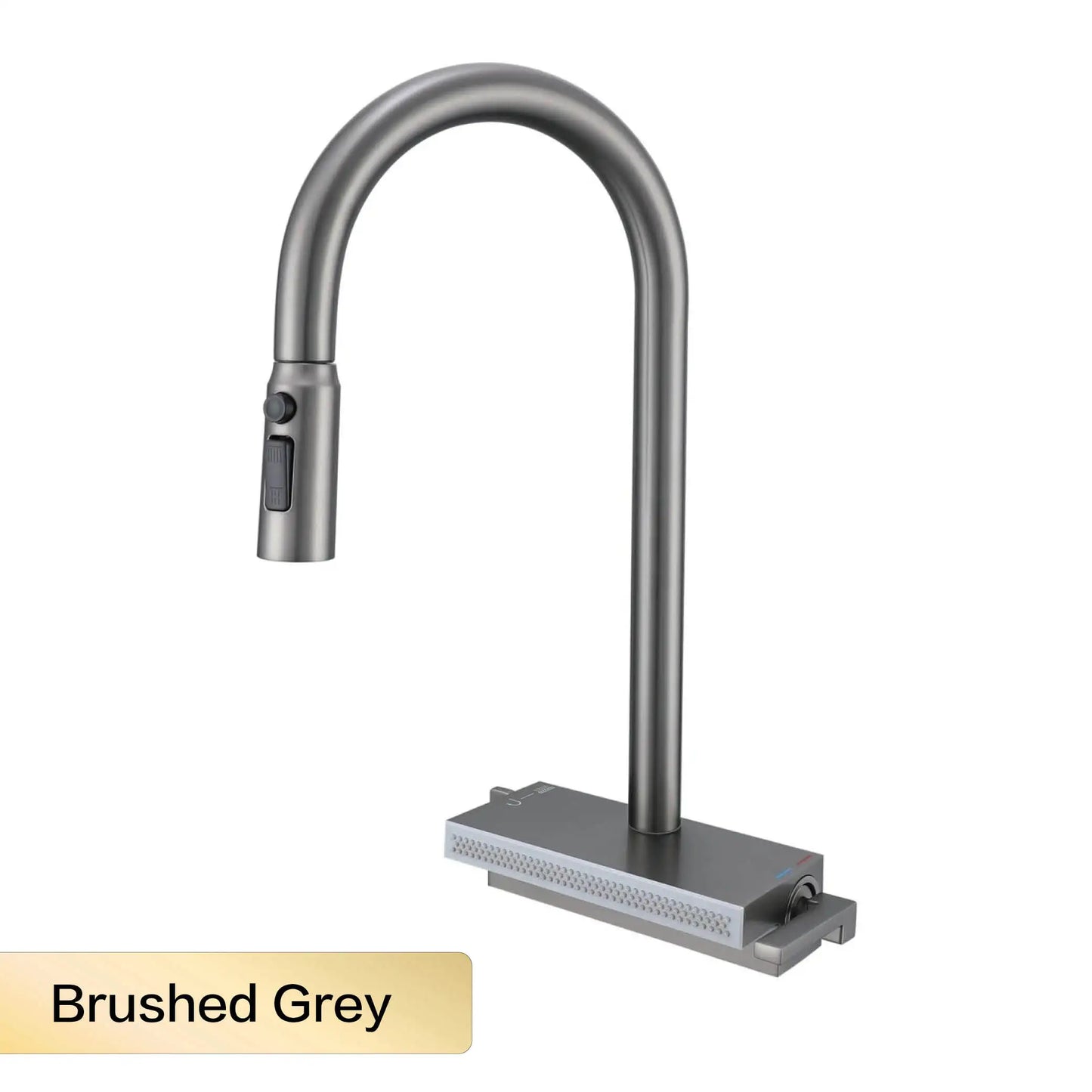 Kitchen Faucet | Gunmetal Brass Finish | Pull Out 2 Modes | 1 Hole Deck Mounted