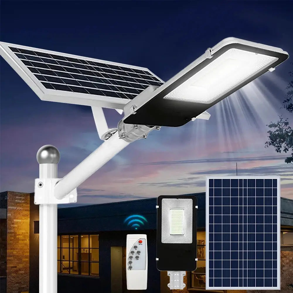 8000mah High Power Solar Street Lights Outdoor Commercial Parking Lot Light Dusk to Dawn Solar Security Flood Lights Solar Lamp from PriceLows™