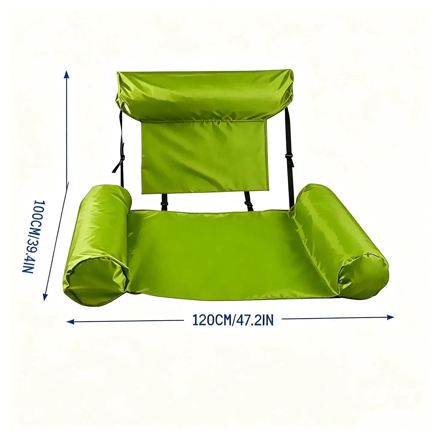 Inflatable Pool Lounge Chair | Adult 100x120 cm | Durable Portable | 100x120 cm