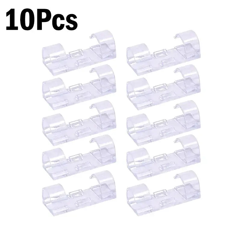 1-60Pcs Drop Self-adhesive Wire Organizer Line Cable Clip Buckle Clips Fastener Holder For Car Line PC TV Ethernet Cable Clip from PriceLows™