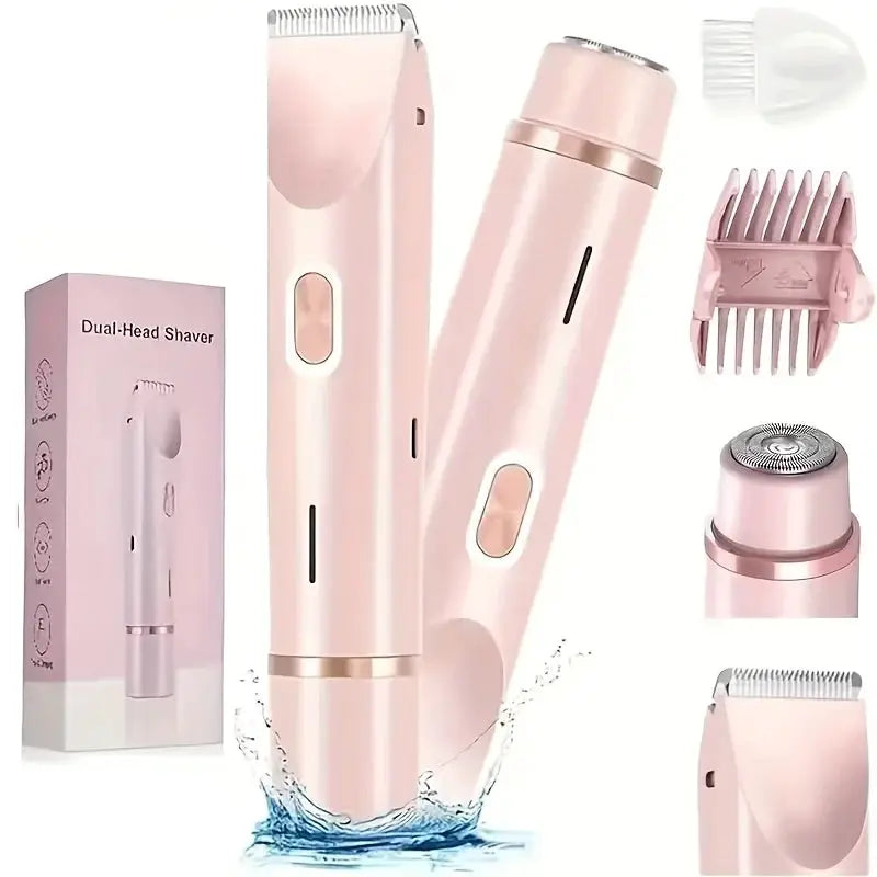 Women's Electric Trimmer | Rechargeable USB Battery | Dual Heads Face And Bikini