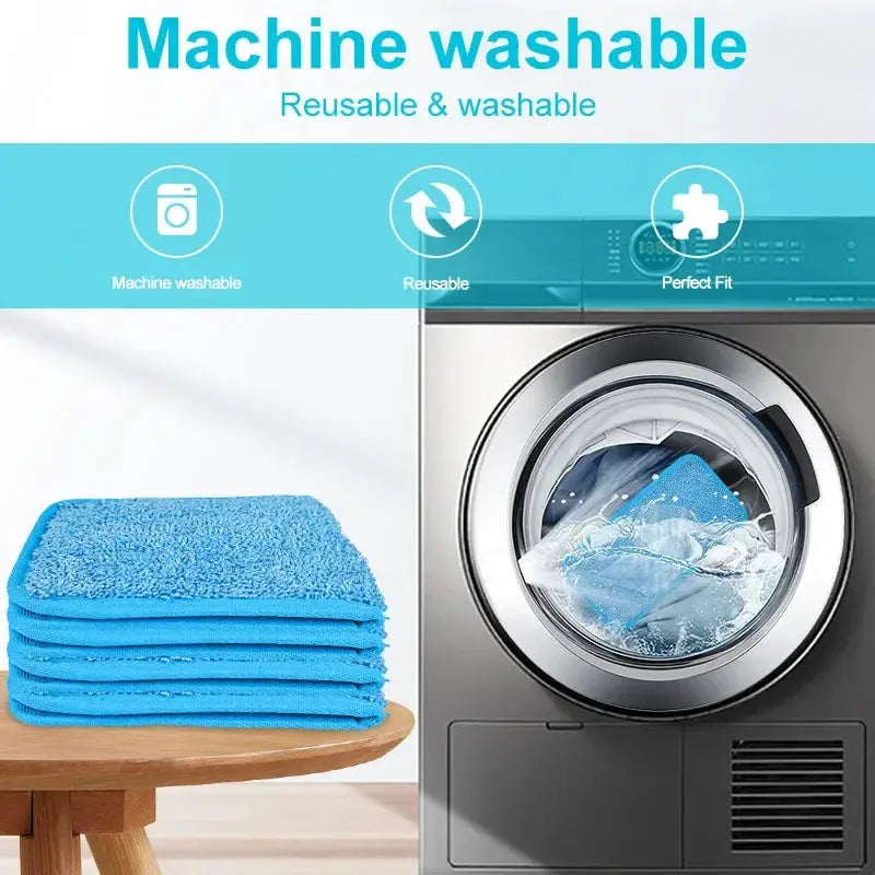 Microfiber Mop Pad for Swiffer Sweeper Floor Washable Reusable Mop Cloths Wet and Dry Flip Mop Cleaning Tools from PriceLows™