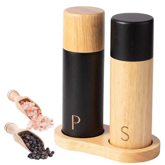 Salt And Pepper Grinder Set | 7 Inch | Adjustable Ceramic Coarseness | JT323