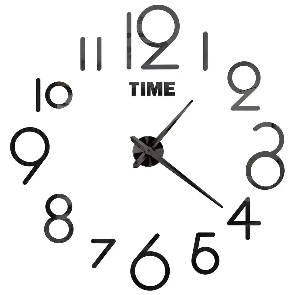 2023 Modern Design Large Wall Clock 3D DIY Quartz Clocks Fashion Watches Acrylic Mirror Stickers Living Room Home Decor Horloge from PriceLows™