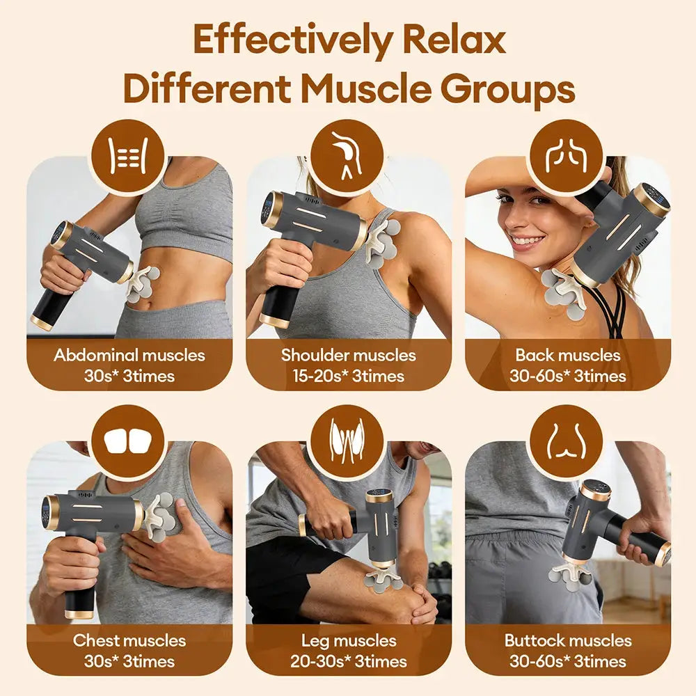 Massage Gun | 11-In-1 Electric Massager | 99 Levels | Whole Body Massager