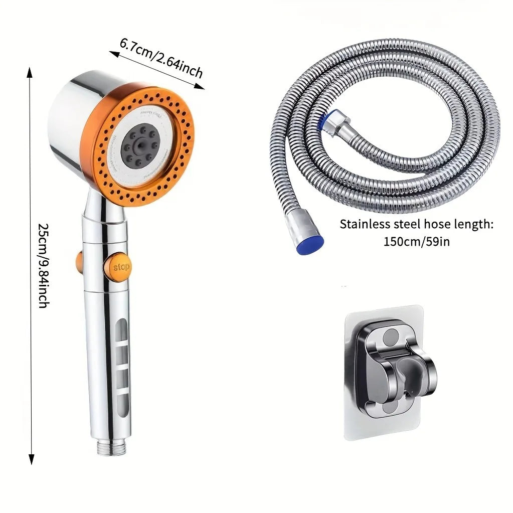 Shower Head | 5 Spray Modes | High Pressure | ABS Plastic