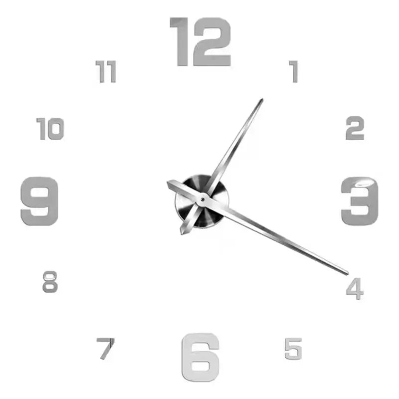 2023 Modern Design Large Wall Clock 3D DIY Quartz Clocks Fashion Watches Acrylic Mirror Stickers Living Room Home Decor Horloge from PriceLows™