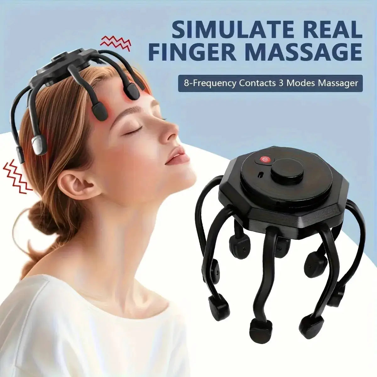 Electric Scalp Massager | 3 Modes | Battery Powered | Medium Size