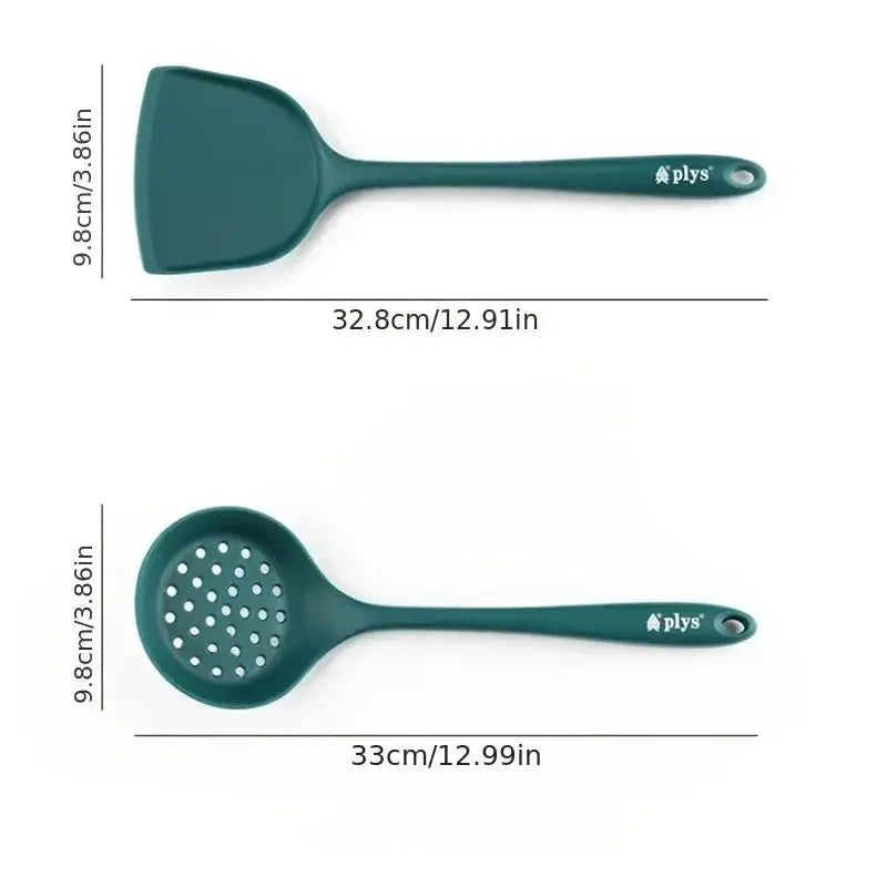 Silicone spatula cooking set, household heat-resistant frying pan, non-stick pan, stirring pot kitchen utensils from PriceLows™