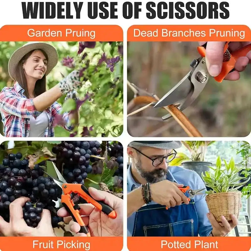 3PCS Gardening Scissors Set Ergonomic non-slip handles Safety lock pruning shears Beginner gardening set Can cut roses and more! from PriceLows™