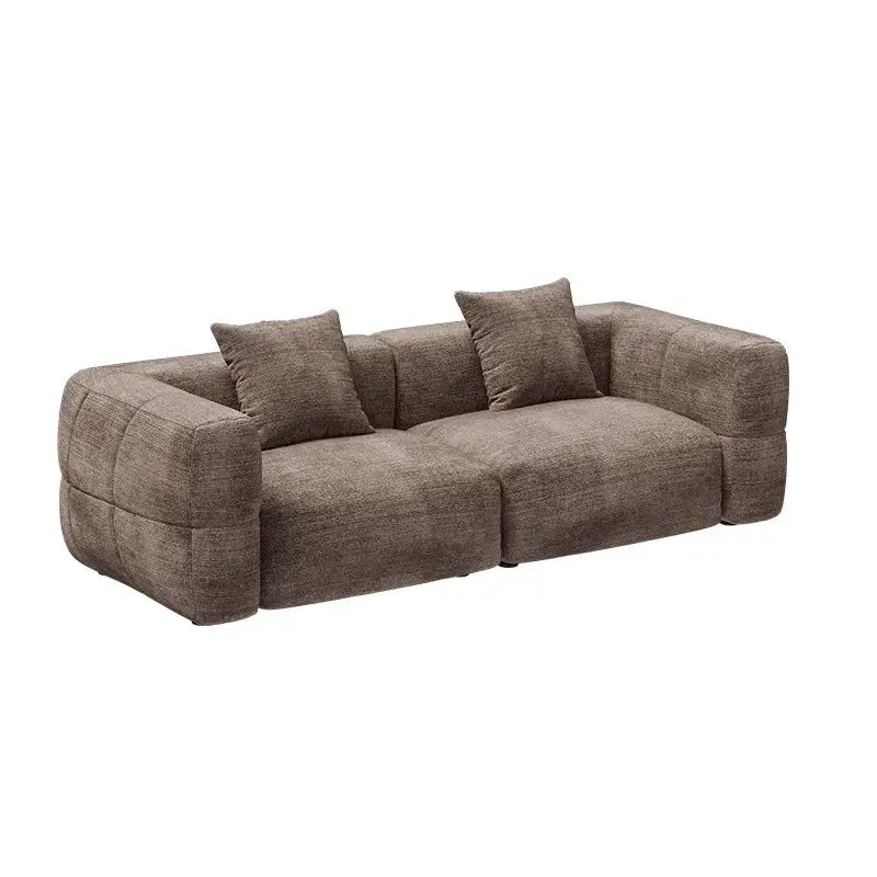 Mid-Century Sofa | White Fabric | Retro Cream Style | Small Living Room from PriceLows™