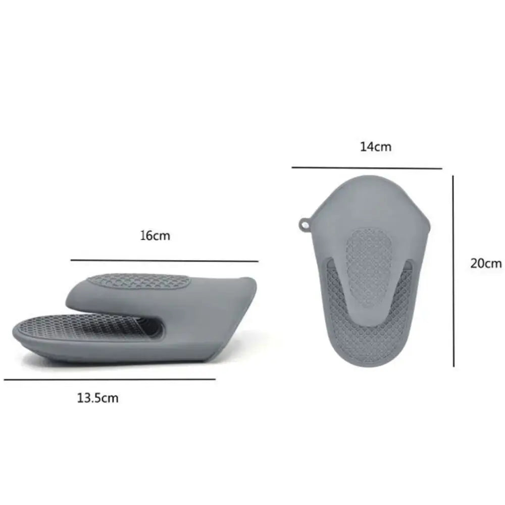 Silicone Oven Mitt | Heat Resistant | Non Slip Grip | Black Grey Red Blue