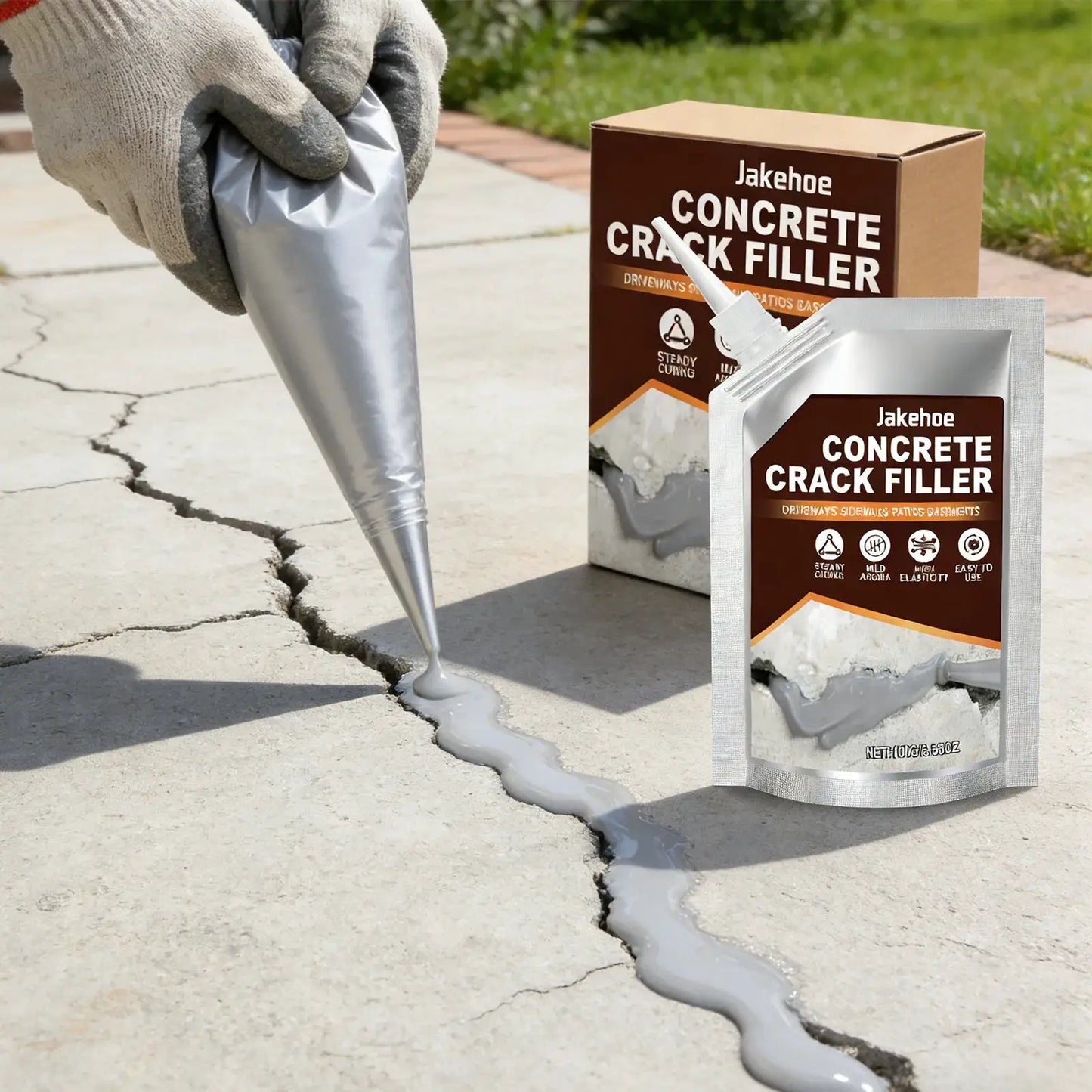 Concrete Crack Filler | Self Leveling Sealant | Waterproof | Indoor Outdoor