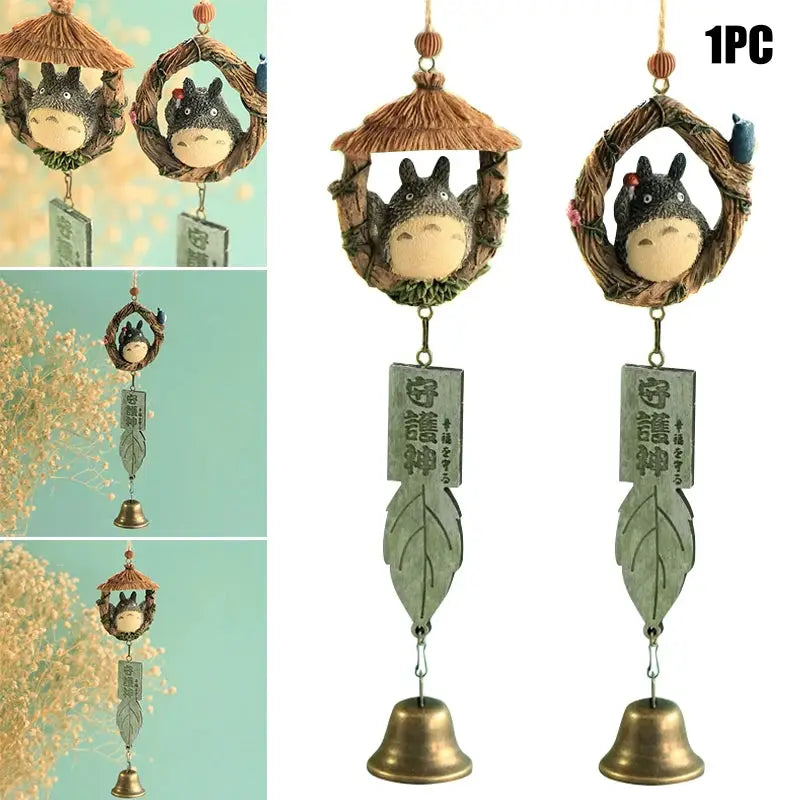 Resin Wind Chime Ornaments Totoro Wind Chime DIY Craft Gifts for Home Garden Decor from PriceLows™
