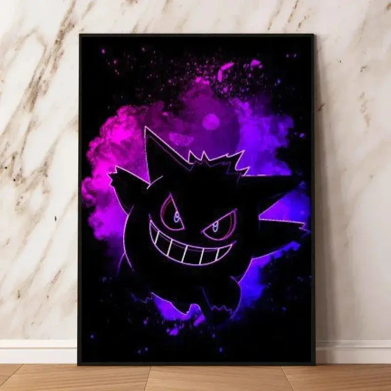 Cartoon Anime Pokemon Gengar Character Poster Print Kids Room Bedroom Decoration Painting Children's Holiday Gifts Classic from PriceLows™