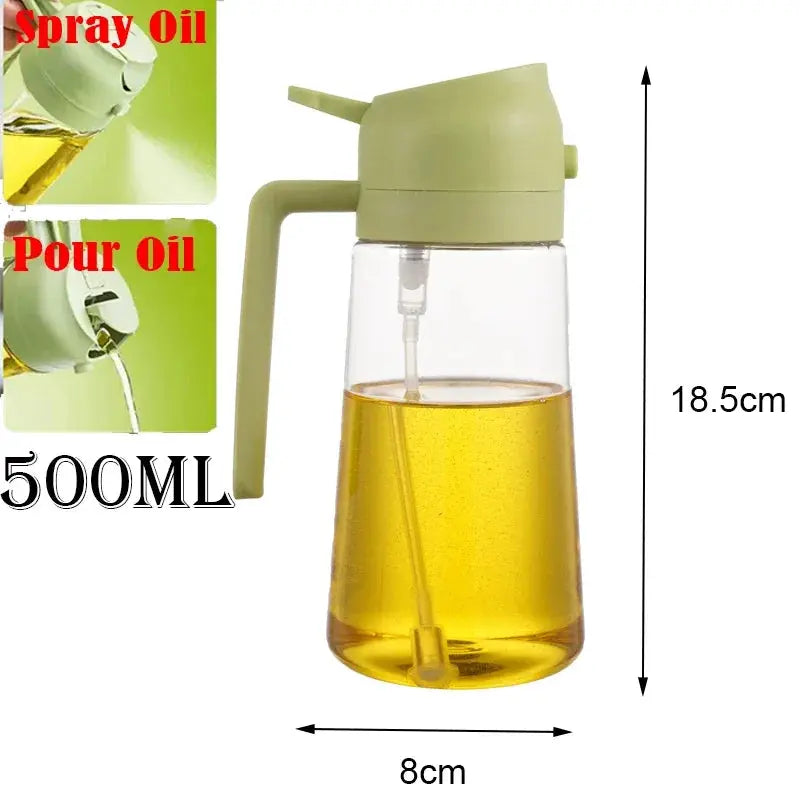2-in-1 Kitchen Oil Sprayer and Dispenser Bottle, Plastic Oil Mister for Cooking, BBQ, Baking, Roasting and Picnic from PriceLows™