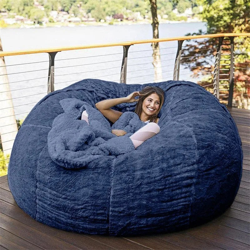 Bean Bag Cover | Arctic Velvet Fabric | Removable And Washable | Single