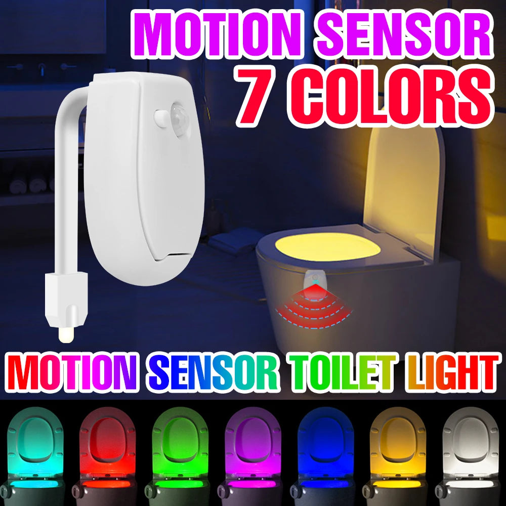 Toilet Night Light | RGB LED | PIR Motion Sensor | Waterproof ABS Body