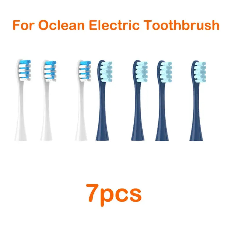 For Oclean Flow/X/ X PRO/ Z1/ F1/ One/ Air 2 /SE Brush Heads Soft DuPont Sonic Toothbrush Vacuum Bristle 7pcs Replacement Heads from PriceLows™