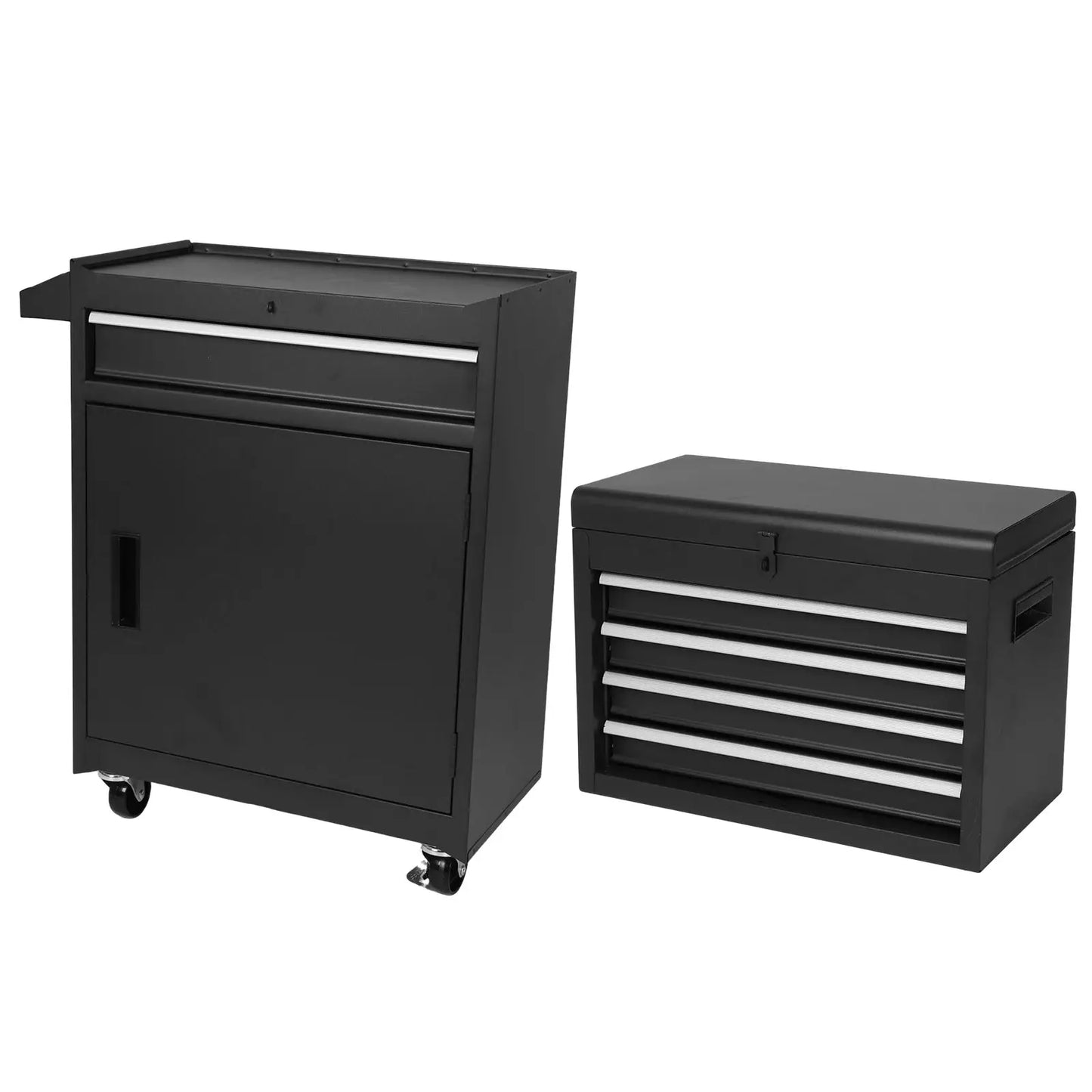 Professional Storage Cabinet with Double Door & Wheels Multi-Purpose Storage Organizer Large Capacity for Garage Tool Room from PriceLows™