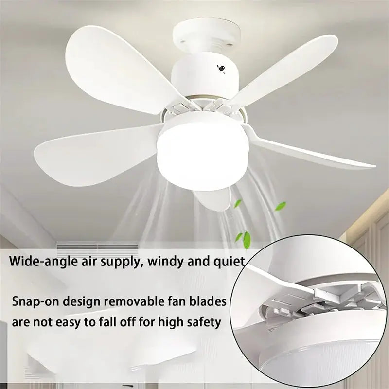 Ceiling Fan Light | Remote Control | Dimmable 3 Color Temperatures | E27 Socket