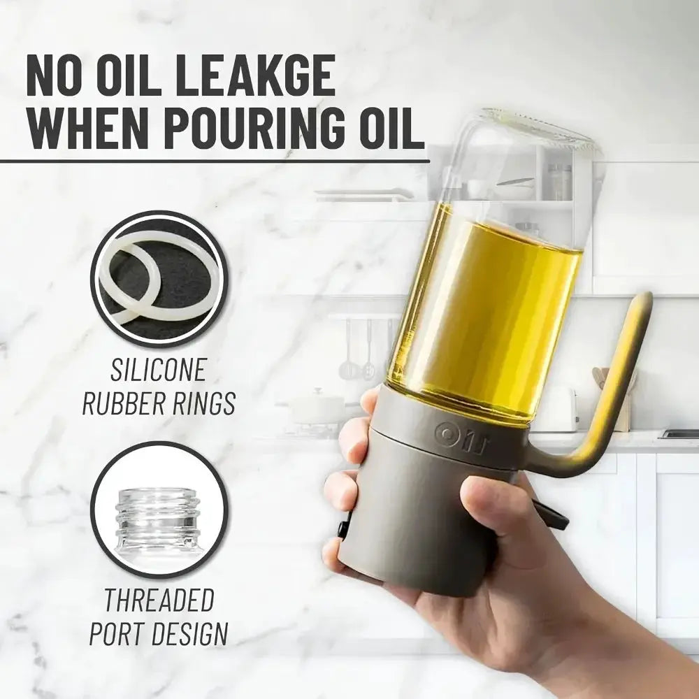 Oil Sprayer | Olive Oil Dispenser | 2-In-1 Fine Mist | Glass Bottle