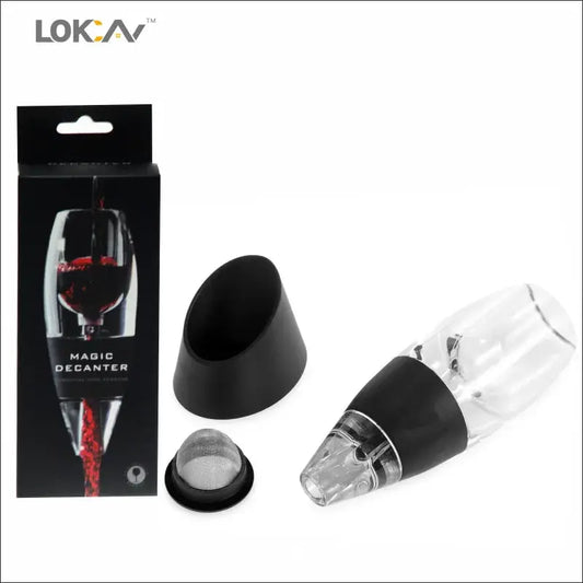 Professional Magic Red Wine Decanter Pourer with Filter Stand Quick Air Aerator Dispenser for Home Dining Bar Essential Set New from PriceLows™